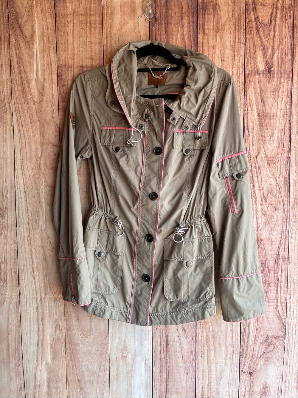 NWT Goode Rider Splash Jacket in British Khaki Size Small